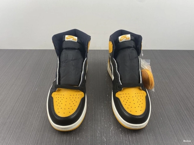 Bmlin 1 555088-711 Jordan High Yellow Air Toe OG 0821